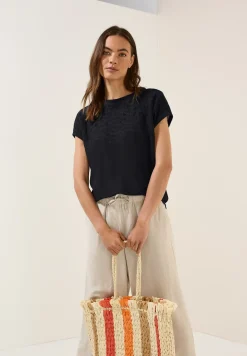 Shirt met geborduurd patroon