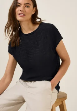 Shirt met geborduurd patroon