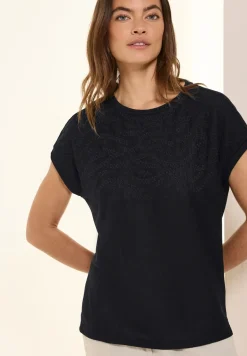 Shirt met geborduurd patroon