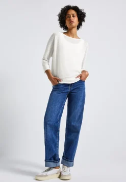 Shirt met gebreide look