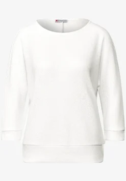 Shirt met gebreide look