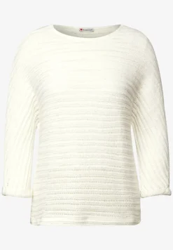 Shirt met gebreide look
