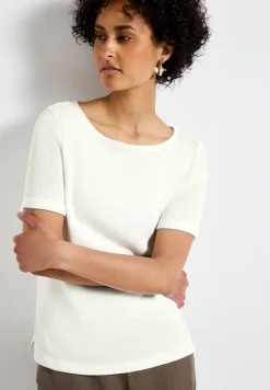 Shirt met gebreide look