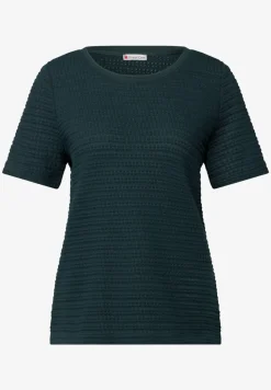 Shirt met gebreide look