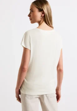 Shirt met gehaakte details