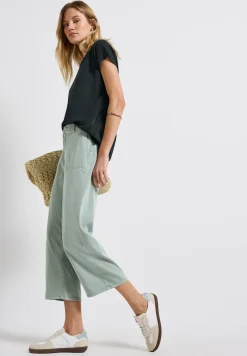 Shirt met gehaakte details