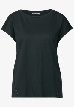 Shirt met gehaakte details