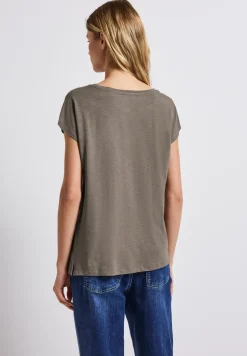 Shirt met gehaakte details