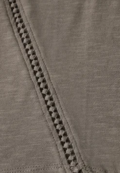 Shirt met gehaakte details