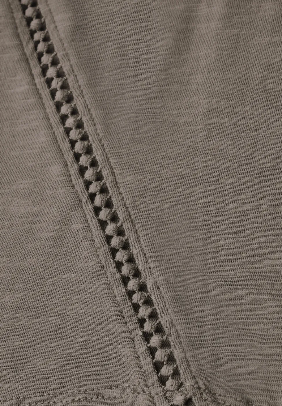 Shirt met gehaakte details