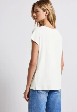 Shirt met gehaakte details