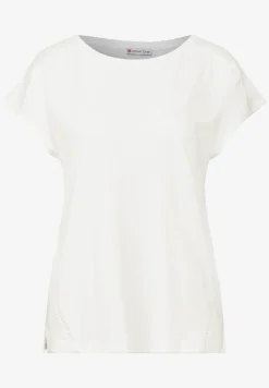 Shirt met gehaakte details