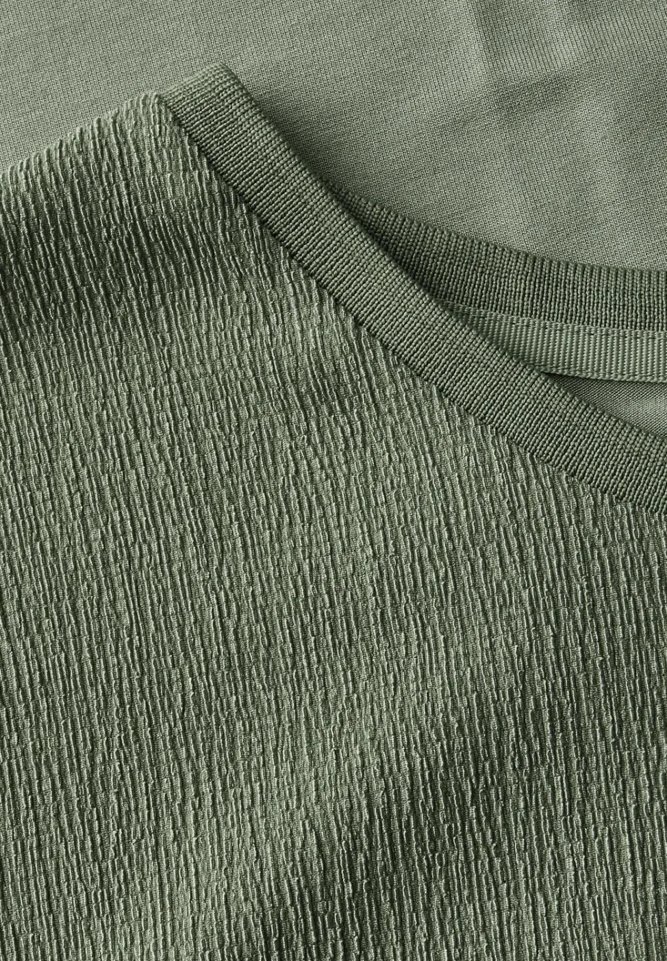 Shirt met gemengde structuur