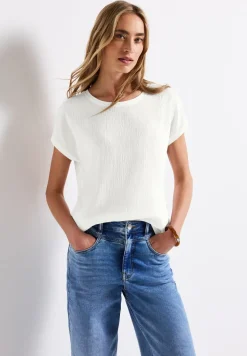 Shirt met gemengde structuur