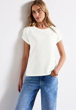 Shirt met gemengde structuur