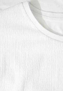 Shirt met gemengde structuur