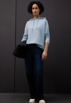 Shirt met gemêleerde capuchon
