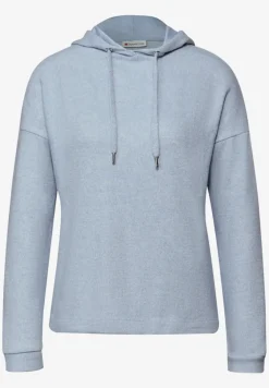 Shirt met gemêleerde capuchon