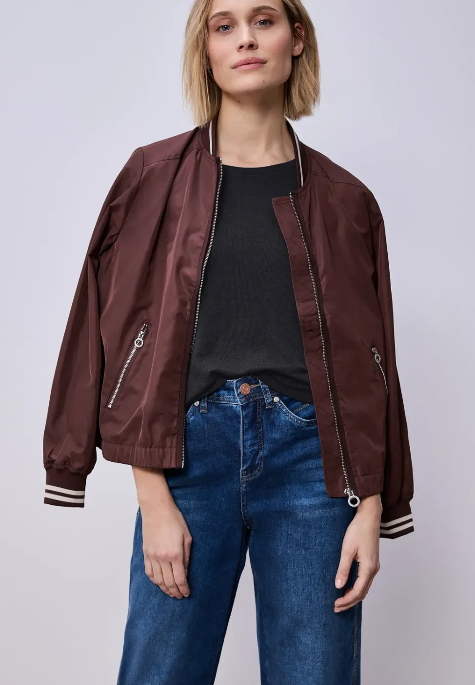 Shirt met gemêleerde look