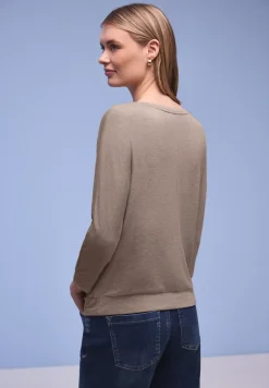 Shirt met gemêleerde look