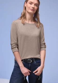 Shirt met gemêleerde look