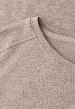 Shirt met gemêleerde look