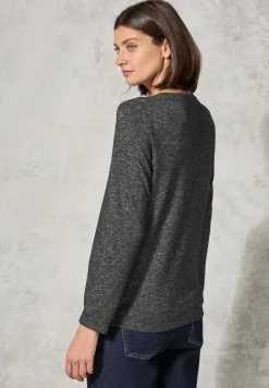Shirt met gemêleerde look