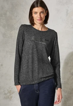 Shirt met gemêleerde look