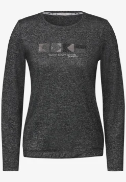Shirt met gemêleerde look