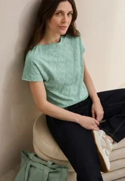 Shirt met gemêleerde look