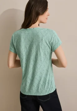 Shirt met gemêleerde look