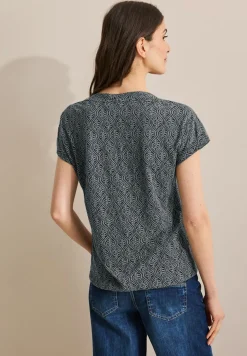 Shirt met gemêleerde look