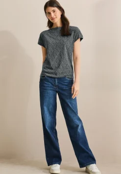 Shirt met gemêleerde look