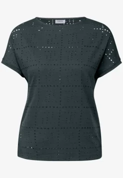 Shirt met geperforeerd patroon