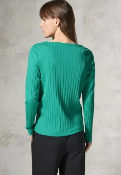 Shirt met geribbelde structuur