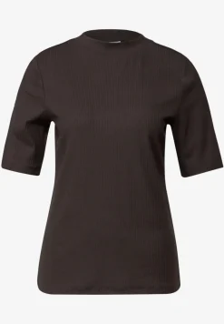 Shirt met geribbelde textuur