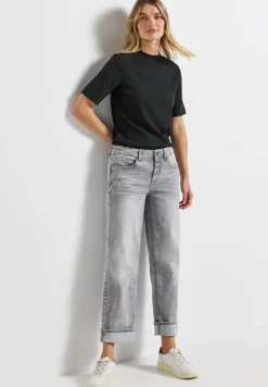 Shirt met geribbelde textuur
