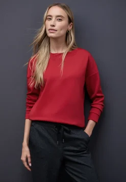 Shirt met geribd detail