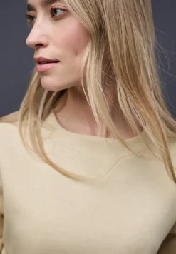 Shirt met geribd detail