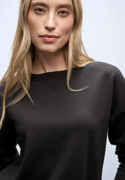 Shirt met geribd detail
