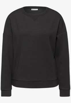 Shirt met geribd detail