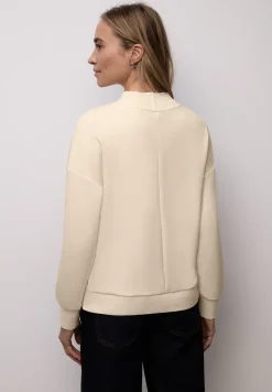 Shirt met geribde details