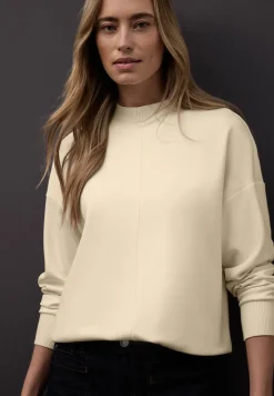 Shirt met geribde details