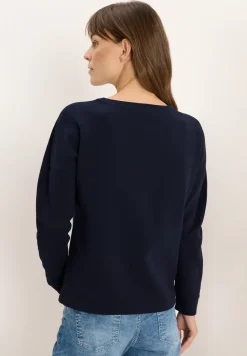 Shirt met geribde strepen