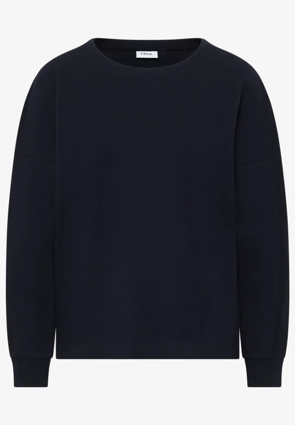 Shirt met geribde strepen