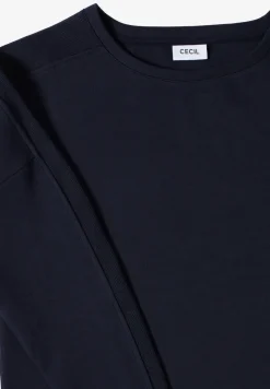 Shirt met geribde strepen
