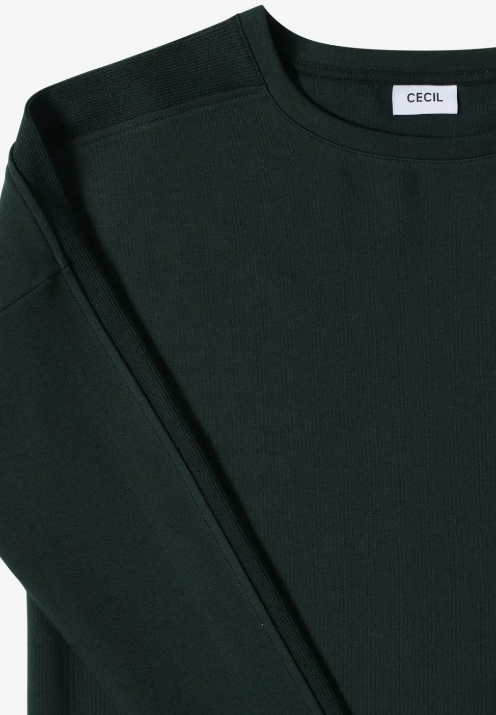 Shirt met geribde strepen