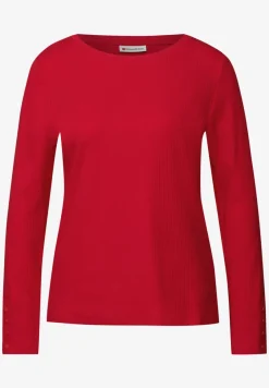 Shirt met geribde structuur