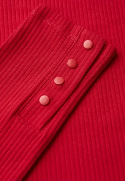Shirt met geribde structuur