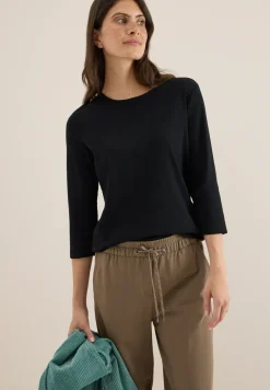 Shirt met geribde structuur